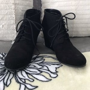 Lace-Up Wedge Desert Boots
